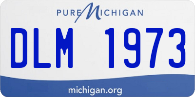 MI license plate DLM1973