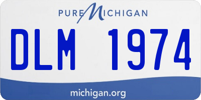 MI license plate DLM1974