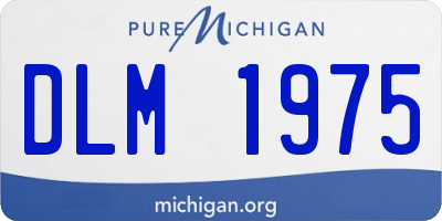 MI license plate DLM1975