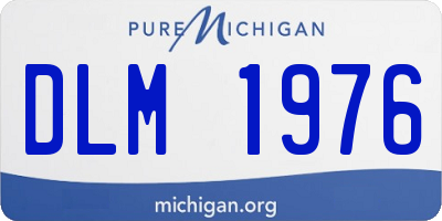 MI license plate DLM1976