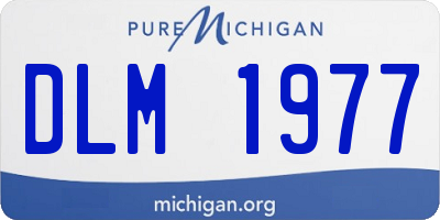 MI license plate DLM1977