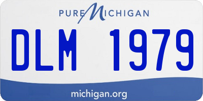 MI license plate DLM1979
