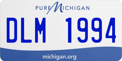 MI license plate DLM1994