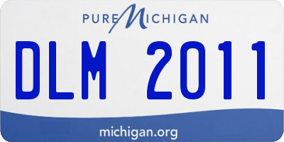 MI license plate DLM2011