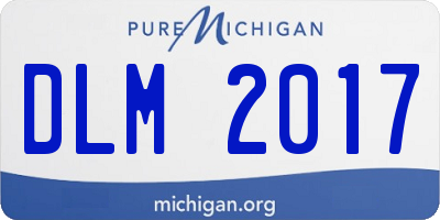 MI license plate DLM2017