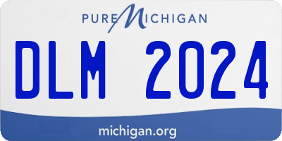 MI license plate DLM2024