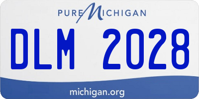 MI license plate DLM2028