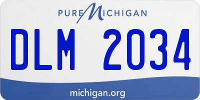 MI license plate DLM2034