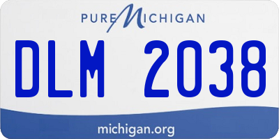 MI license plate DLM2038