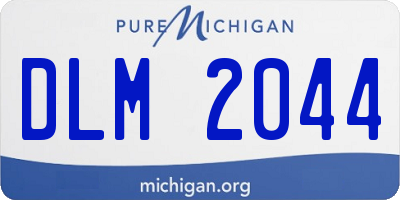 MI license plate DLM2044