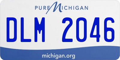 MI license plate DLM2046