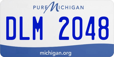 MI license plate DLM2048