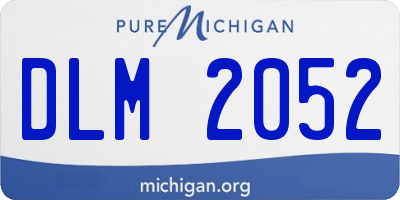 MI license plate DLM2052