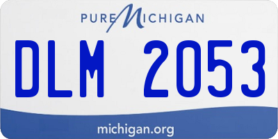 MI license plate DLM2053