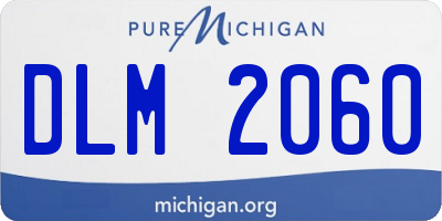 MI license plate DLM2060