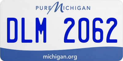 MI license plate DLM2062