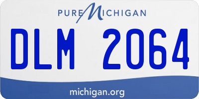 MI license plate DLM2064