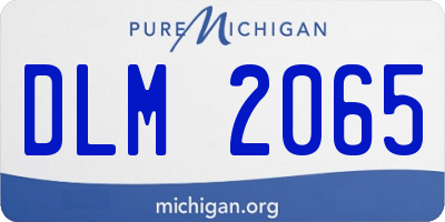 MI license plate DLM2065