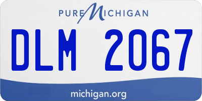 MI license plate DLM2067