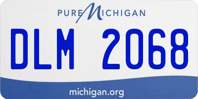 MI license plate DLM2068