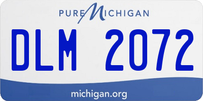 MI license plate DLM2072