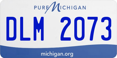 MI license plate DLM2073