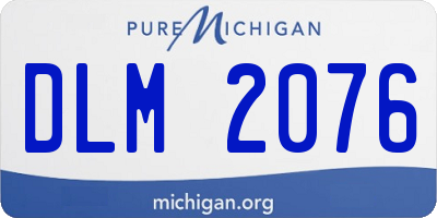 MI license plate DLM2076