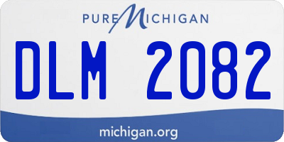 MI license plate DLM2082