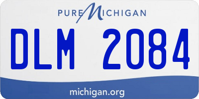 MI license plate DLM2084