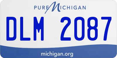 MI license plate DLM2087