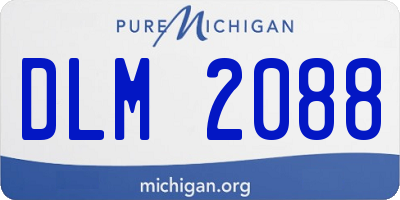 MI license plate DLM2088