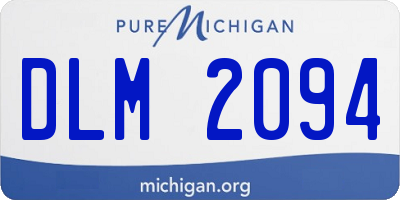 MI license plate DLM2094