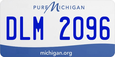 MI license plate DLM2096