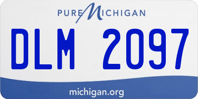 MI license plate DLM2097