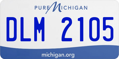MI license plate DLM2105