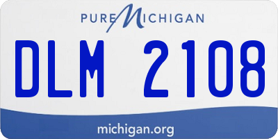 MI license plate DLM2108