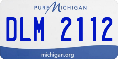 MI license plate DLM2112