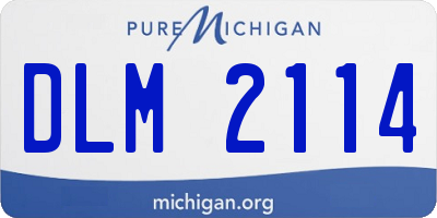 MI license plate DLM2114