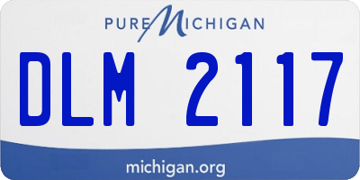MI license plate DLM2117