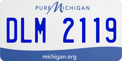 MI license plate DLM2119