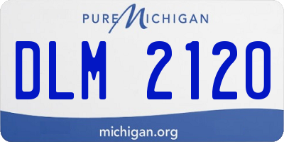 MI license plate DLM2120