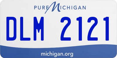 MI license plate DLM2121