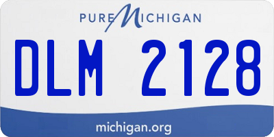 MI license plate DLM2128