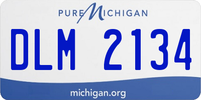 MI license plate DLM2134