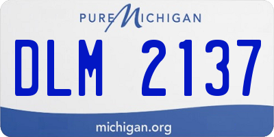 MI license plate DLM2137