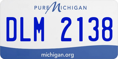 MI license plate DLM2138