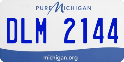 MI license plate DLM2144
