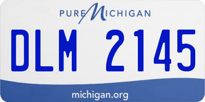 MI license plate DLM2145