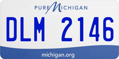 MI license plate DLM2146
