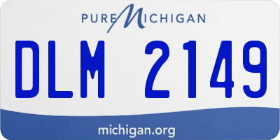 MI license plate DLM2149